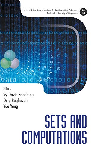 Sets And Computations 1st Edition Sy D Friedman Et Al Eds