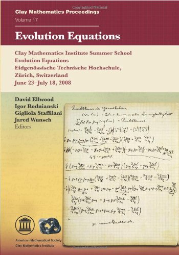 Evolution Equations David Ellwood Et Al Eds