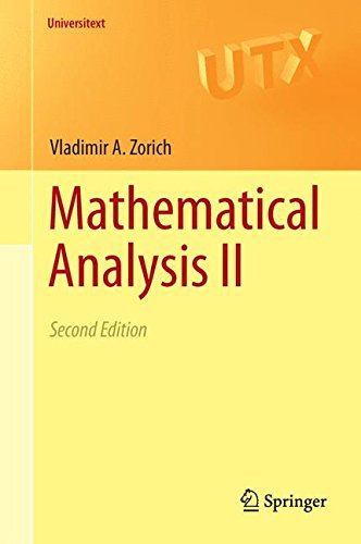 Mathematical Analysis Ii 2nd Edition Vladimir A Zorich Roger Cooke