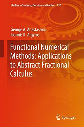 Functional Numerical Methods Applications To Abstract Fractional Calculus 1st Ed 2018 George A Anastassiou