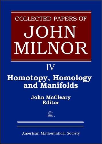 Collected Papers Of John Milnor New Ed John W Milnor John Mccleary