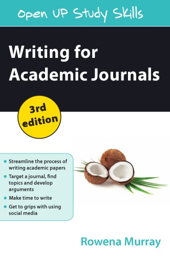 Writing For Academic Journals 3rd Rowena Murray