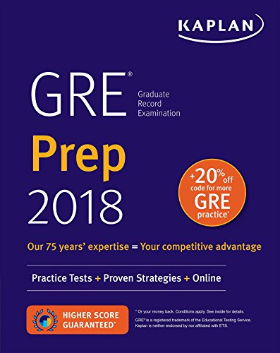 Gre Prep 2018 Practice Tests Proven Strategies Online Kaplan Publishing
