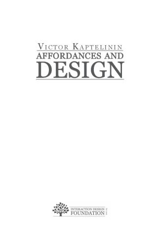 Affordances And Design Victor Kaptelinin