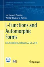 Lfunctions And Automorphic Forms Laf Heidelberg February 2226 2016 1st Edition Jan Hendrik Bruinier
