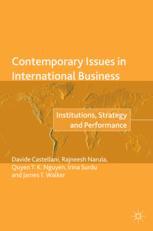 Contemporary Issues In International Business Institutions Strategy And Performance 1st Edition Davide Castellani