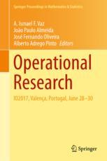 Operational Research Io2017 Valença Portugal June 2830 1st Edition A Ismael F Vaz