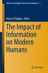 The Impact Of Information On Modern Humans 1st Edition Elena G Popkova