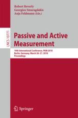 Passive And Active Measurement 19th International Conference Pam 2018 Berlin Germany March 2627 2018 Proceedings 1st Edition Robert Beverly