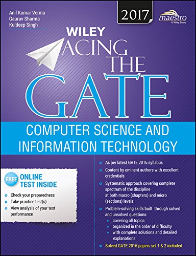 Wiley Acing The Gate Computer Science And Information Technology 1st Edition Verma Et Al