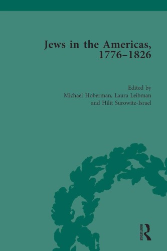 Jews In The Americas 17761826 Michael Hoberman Laura Leibman