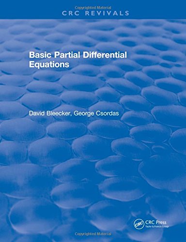 Basic Partial Differential Equations David Bleecker