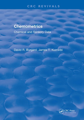 Chemometricschemical And Sensory Data Burgard David R