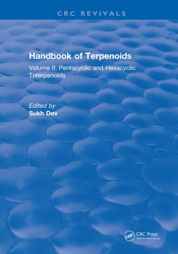 Handbook Of Terpenoids Volume Ii Pentacyclic And Hexacyclic Triterpenoids Dev
