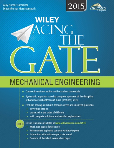 Wiley Acing The Gate Mechanical Engineering First Ajay Kumar Tamrakar