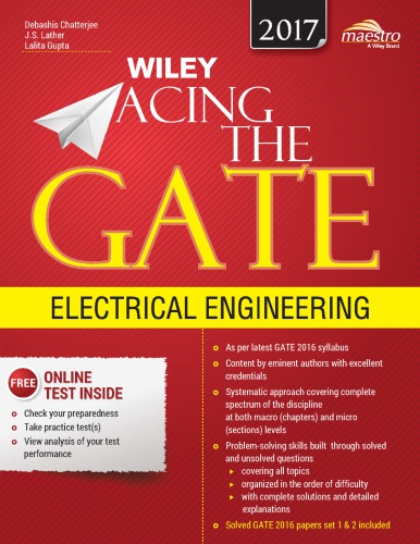 Wiley Acing The Gate Electrical Engineering First Debashis Chatterjee