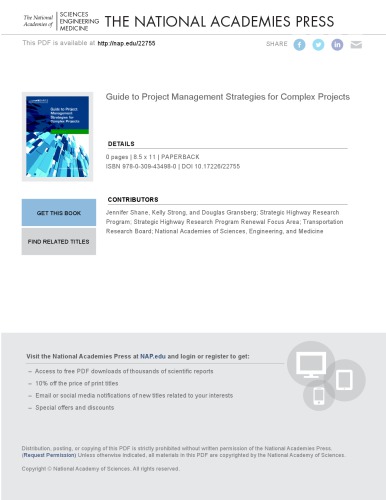 Guide To Project Management Strategies For Complex Projects Gransberg
