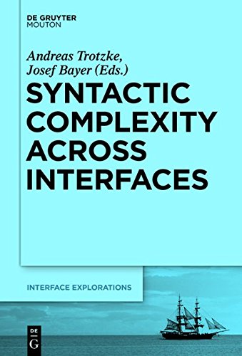 Syntactic Complexity Across Interfaces Andreas Trotzke Josef Bayer