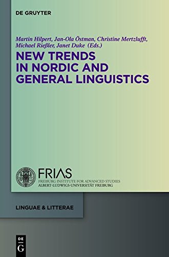 New Trends In Nordic And General Linguistics Martin Hilpert Et Al Eds