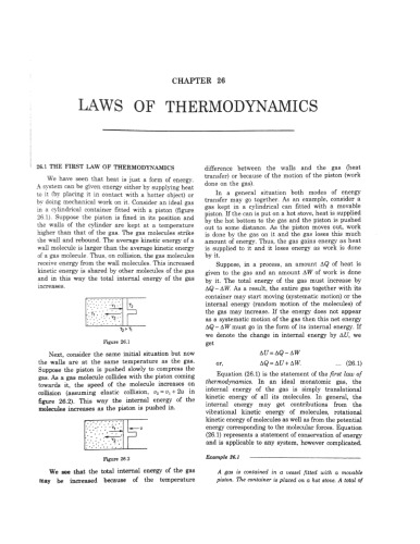 Hcv Chapter 26 Laws Of Thermodynamics Concepts Of Physics H C Verma Iit Jee Part 2 Various Engineering Entrance Exams Hcv H C Verma Harishchandra Verma