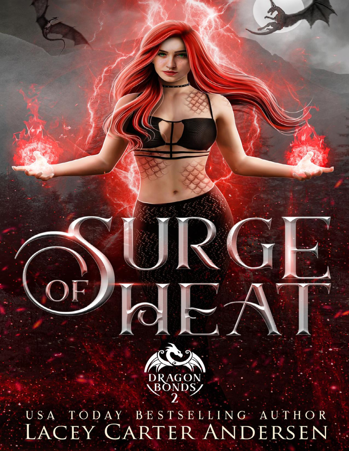 Surge Of Heat A Paranormal Reverse Harem Romance Dragon Bonds Book 2 Lacey Carter Andersen