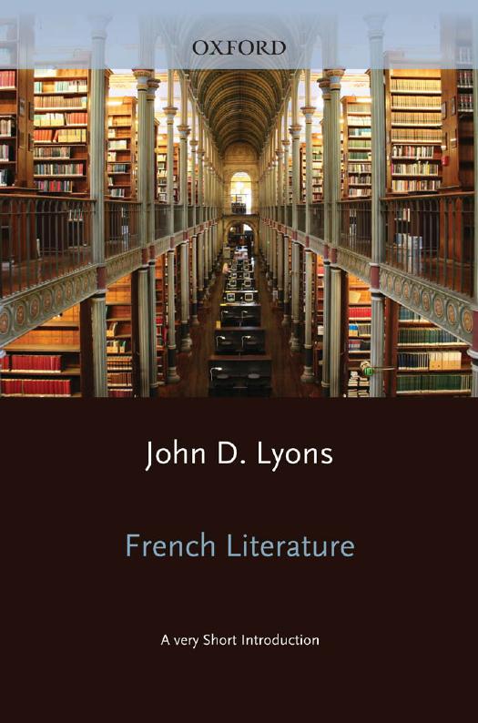 French Literature A Very Short Introduction John D Lyons