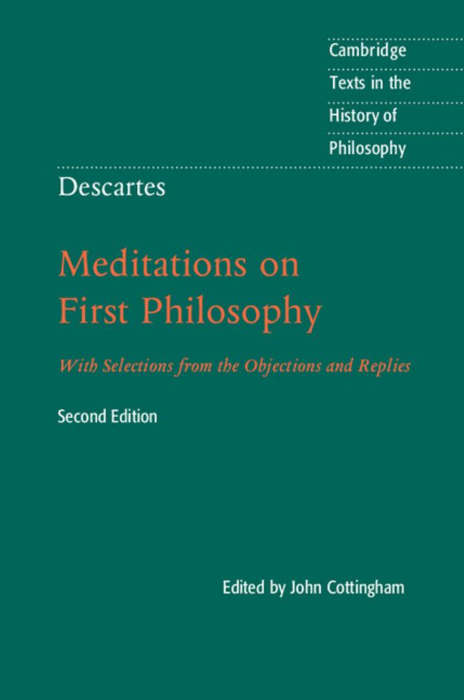 Descartes Meditations On First Philosophy Cottingham John Williams