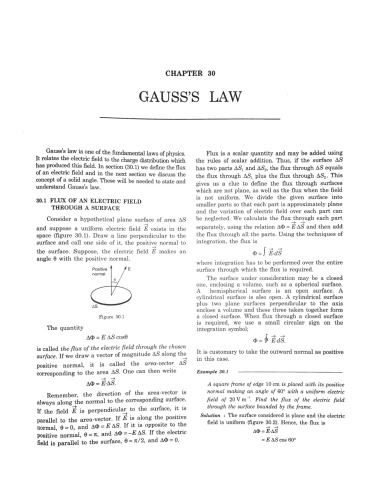Hcv Chapter 30 Gauss Law Concepts Of Physics H C Verma Iit Jee Part 2 Various Engineering Entrance Exams Hcv H C Verma Harishchandra Verma