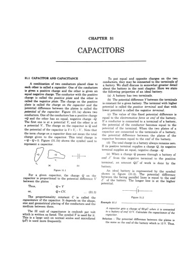 Hcv Chapter 31 Capacitors Concepts Of Physics H C Verma Iit Jee Part 2 Various Engineering Entrance Exams Hcv H C Verma Harishchandra Verma