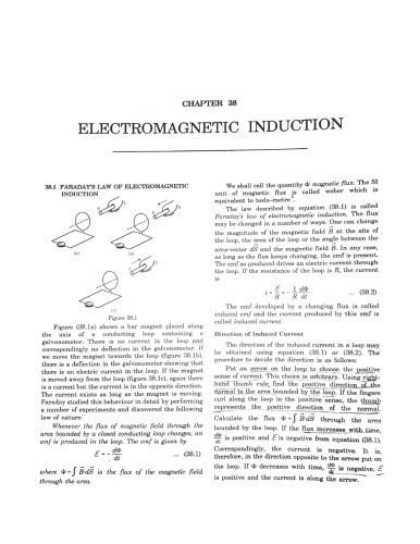 Hcv Chapter 38 Magnetic Induction Concepts Of Physics H C Verma Iit Jee Part 2 Various Engineering Entrance Exams Hcv H C Verma Harishchandra Verma