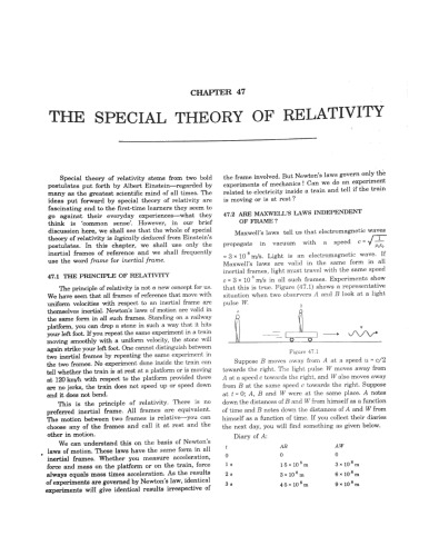 Hcv Chapter 47 Special Theory Of Relativity Concepts Of Physics H C Verma Iit Jee Part 2 Various Engineering Entrance Exams Hcv H C Verma Harishchandra Verma