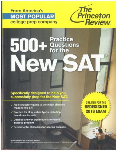 500 Practice Questions For The New Sat Coll