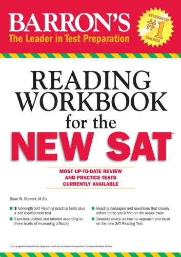 Reading Workbook For The New Sat 1st Brian Stewart
