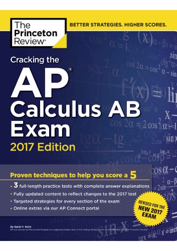 Cracking The Ap Calculus Ab Exam David Kahn