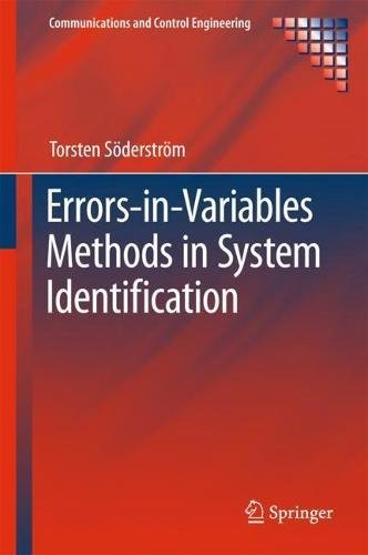 Errorsinvariables Methods In System Identification 1st Ed 2018 Torsten Sderstrm