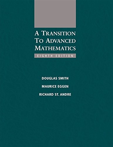 A Transition To Advanced Mathematics 8th Edition Douglas Smith