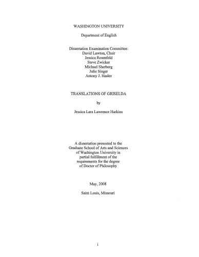 Translations Of Griselda Jessica Lara Lawrence Harkins