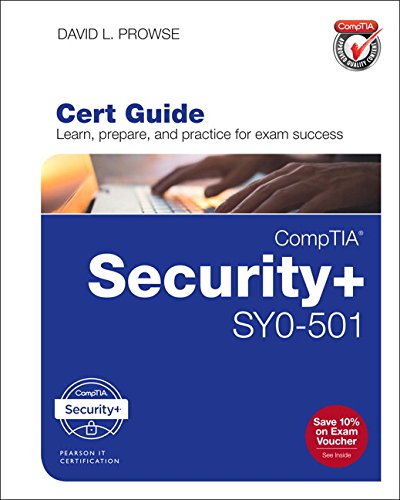 Comptia Security Sy0501 Cert Guide 4th David L Prowse