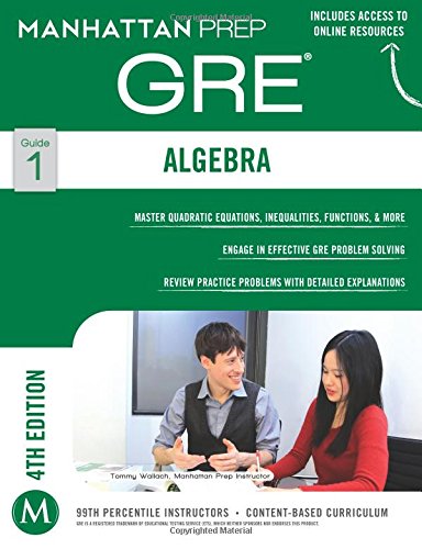Gre Algebra Strategy Guide Fourth Manhattan Prep