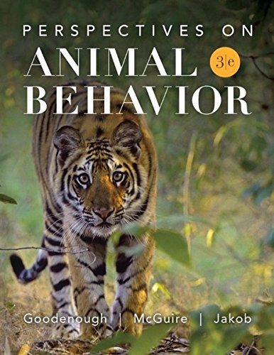 Perspectives On Animal Behavior 3rd Edition Judith Goodenough