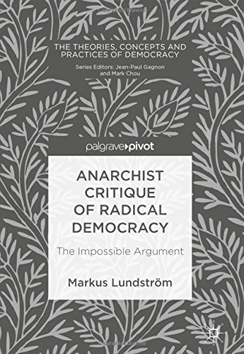 Anarchist Critique Of Radical Democracy The Impossible Argument 1st Markus Lundstrm