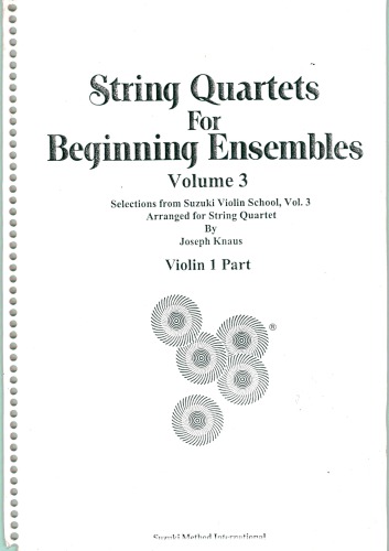 String Quartets For Beginning Ensembles Volume 3 Violin Viola And Cello Alfred