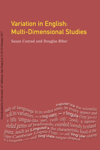 Variation In English Multidimensional Studies 1st Edition Susan Conrad