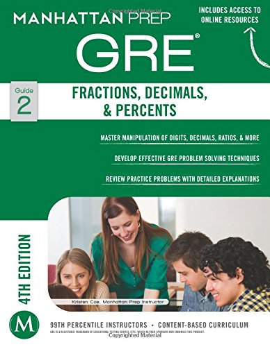 Gre Fractions Decimals Percents Fourth Manhattan Prep