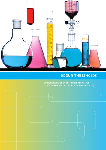 Odour Thresholds Compilations Of Odour Threshold Values In Air Water And Other Media Lj Van Gemert