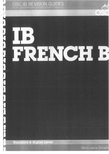 Ib French B Higher And Standard Level Marielaure Delvallee