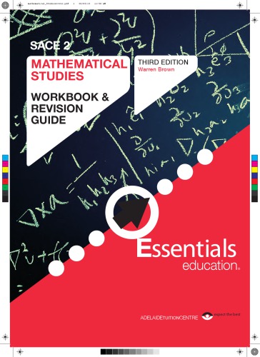 Mathematical Studies Workbook Revision Guide Sace Stage 2 3rd Edition Warren Brown