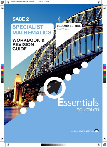 Specialist Mathematics Workbook And Revision Guide 3rd Edition Paul Urban