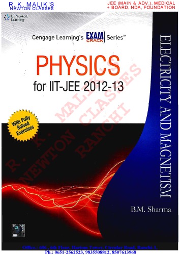 Physics For Iitjee 20122013 Electricity Magnetism Bm Sharma
