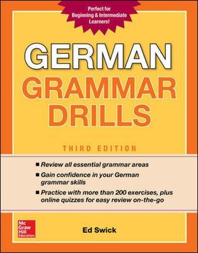 German Grammar Drills 3rd Edition Ed Swick